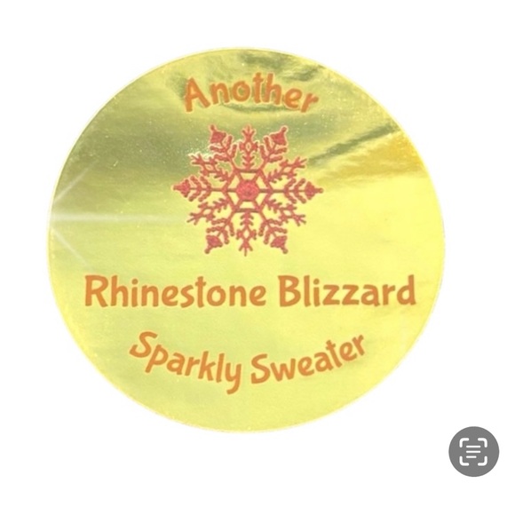 Ugly Christmas Sweater Black Ornaments Rhinestones Embroidery Womens Sz XL - Picture 2 of 11